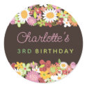 Spring Flowers Thank You Gift Favor Label /Sticker by fat_fa_tin Spring Flowers Thank You Gift Favor Label /Sticker