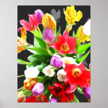 Spring Flowers Tulips Poster