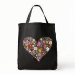 Spring Flowers Valentine Heart Fun Custom Tote Bag Spring Flowers Valentine Heart Fun Custom Tote Bag