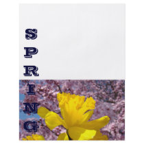 SPRING Flyer paper Daffodil Flower Tree Blossoms