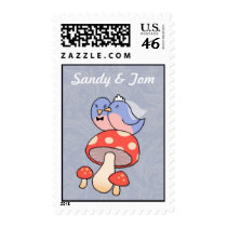 Spring Forest Birds stamps