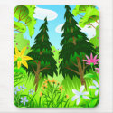Spring Forest Trees and Flowers Scene mousepads by doonidesigns Spring Forest Trees and Flowers Scene mousepads