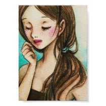 Spring (freckles watercolour painting) posters
