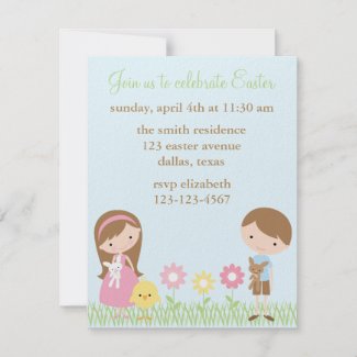 Spring Friends Easter Celebration Invitations invitation