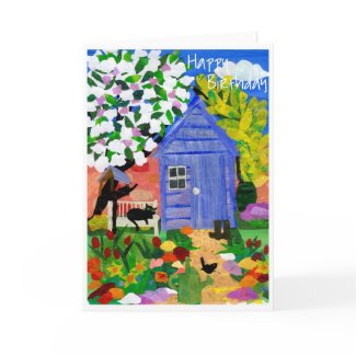 'Spring Garden' Birthday Card card