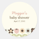 Spring Garden Favor Stickers or Gift Tag Stickers