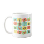 Spring Garden of Squares Coffee Mugs