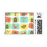 Spring Garden of Squares Stamps