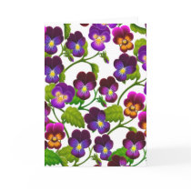 Spring Garden Pansies Card