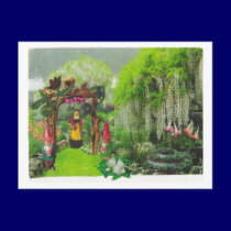 spring garden postcards