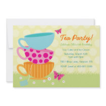 Spring Garden Tea Party Invitations