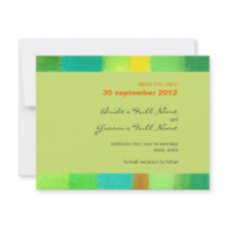 Spring goldenrod Wedding Save the Date Card Custom Invites