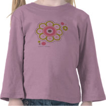 Spring Green and Pink Flower t-shirts