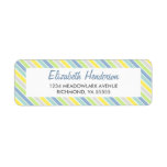 Spring Green Diagonal Return Address Labels