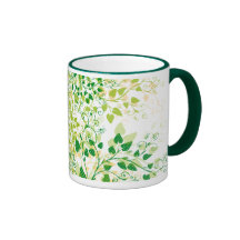 Spring Green Floral mug