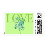 Spring Green "Love" Stamp