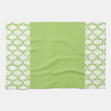 Spring Green Pattern Tea Towel