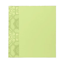 Spring Green Vintage Country Floral Pattern Memo Note Pads