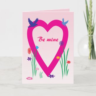 Spring Heart Valentine Card