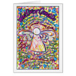 Spring Hearts Cancer Angel Card cards