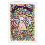 Spring Hearts Cancer Angel Greeting Card cards