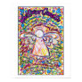Spring Hearts Cancer Angel Print (White Edge)