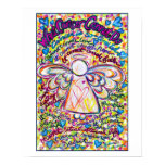 Spring Hearts Cancer Angel Print (White Edge) posters