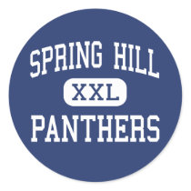 Spring Hill - Panthers - Junior - Longview Texas Round Stickers