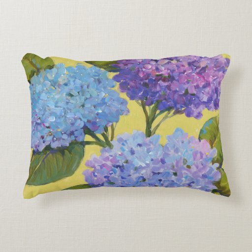 Spring Hydrangeas I Decorative Pillow Zazzle