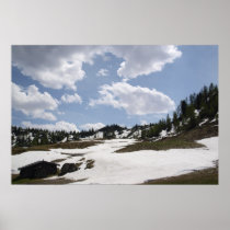 Spring in the alps poster