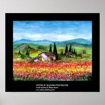 SPRING IN TUSCANY 2 POSTERS