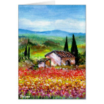 SPRING IN TUSCANY COUNTRYSIDE cards