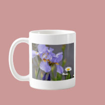 Spring Iris and Daisy Flowers mugs
