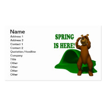 Spring Is Here Business Card Templates