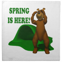 Spring Is Here Printed Napkin