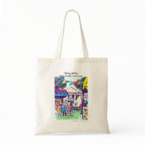 Spring Jubilee Budge Tote Canvas Bag