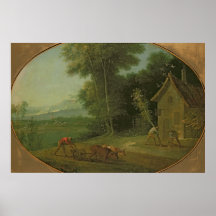 Spring Landscape, 1749 Poster