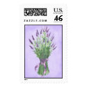 Spring Lavender Bouquet postage by Musicat Spring Lavender Bouquet postage