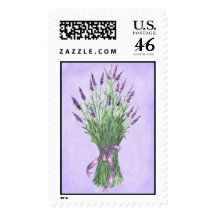 Spring Lavender Bouquet Postage Stamps