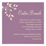 Spring Leaves Easter Party Invitation invitations