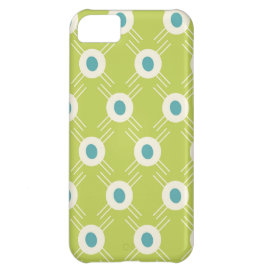 Spring Lime Green Blue Circles Mother's Day Gift Case For iPhone 5C