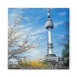 Spring, Namsan Tower, Seoul, South Korea Fridge Magnets