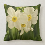 Spring Narcissus (Daffodil) Flower Photograph Throw Pillow