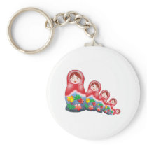 Spring Nesting Dolls Key Chain