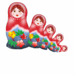 Spring Nesting Dolls Photo Cut Outs