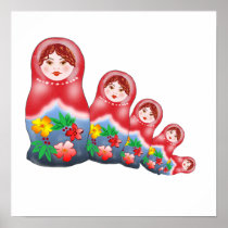 Spring Nesting Dolls Print