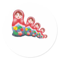 Spring Nesting Dolls stickers