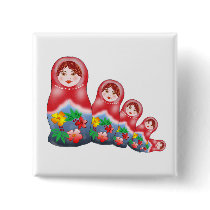 Spring Nesting Dolls T-Shirt buttons