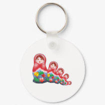 Spring Nesting Dolls T-Shirt keychains by nitsupak Spring Nesting Dolls T-Shirt keychains
