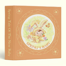 Spring New Baby Rabbit Illustration binders